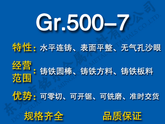 Gr.500-7球墨铸铁